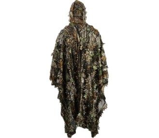 Outdoor Ghillie Suit 3d Leafy Camo Poncho for Men Hunting Bird Watch Military CS Woodland Hoodie Camouflage Cloak