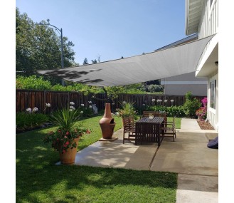 20x26ft Sun Shade Sail for Patio, 185GSM Heavy Duty Rectangular Outdoor Sunshades UV Block Outside Canopy Cover for Backyard