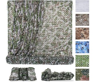 Digital Camo Netting for Hunting Blinds - Premium Camo Net Bulk Roll, Camouflage Netting for Army Shooting, Party Decorations, Camping Ghillie Netting 2*3m